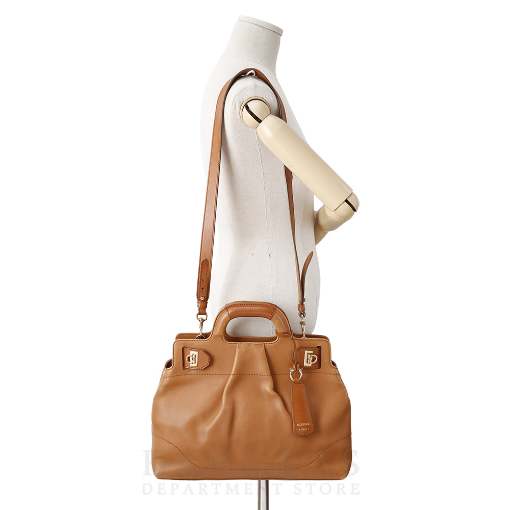 FERRAGAMO(USED)페레가모 레더 간치니 토트백